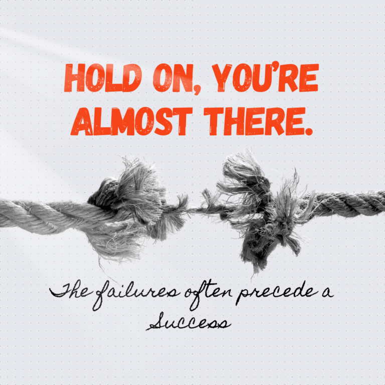 Failure Can be Brilliant